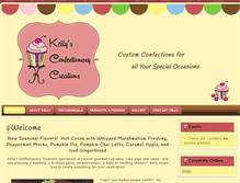 Tablet Screenshot of kellysconfectionarycreations.com